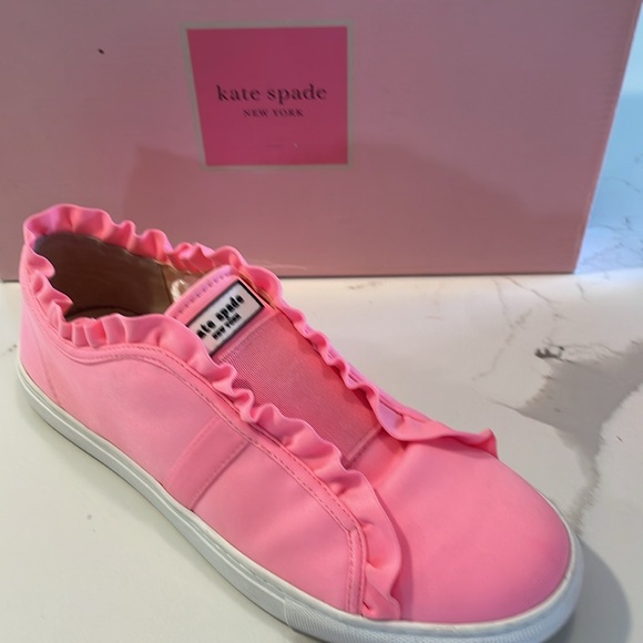 Kate Spade Pink Ruffle Sneakers - Picture 1 of 11